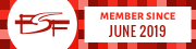 Free Software Foundation member since June 2019